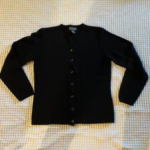 Banana Republic Wool Cardigan, Black Size M